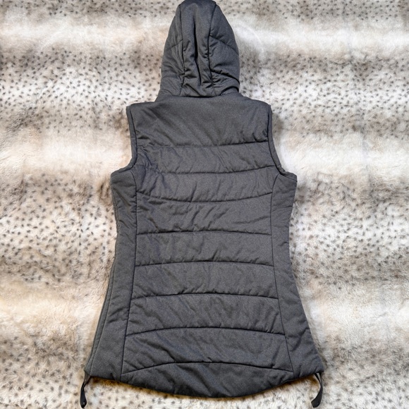 CALIA Gray Women's Hooded Puffer Vest - Size Small - Picture 2 of 15